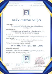 Chứng nhận ISO 228-1 : 2000 2