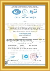 Chứng nhận ISO 14001 : 2015