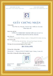 Chứng nhận BS 5154 : 1991